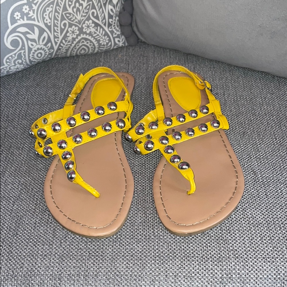Yellow Studded Sandals ☀️ - Picture 2 of 4